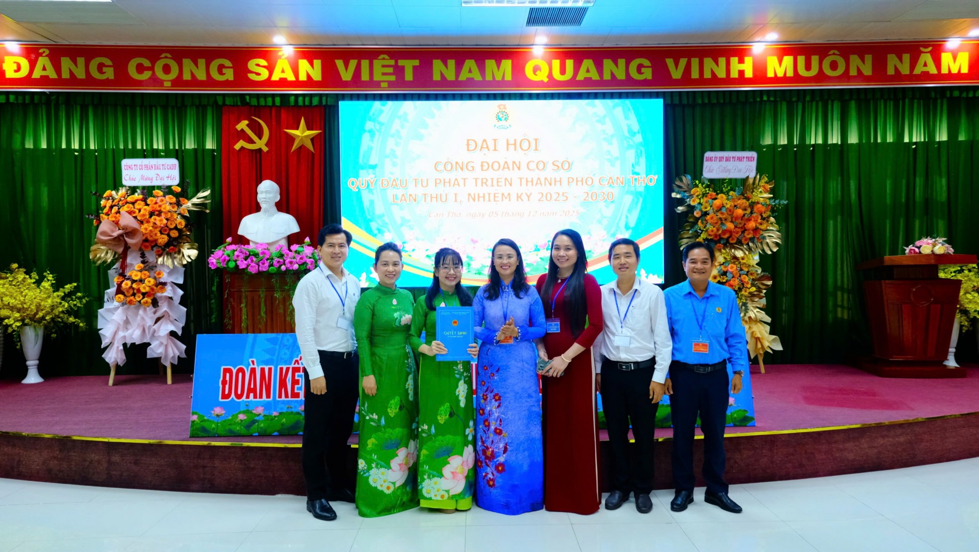 Bà Trần Bảo Quyên làm Chủ tịch Công đoàn Quỹ Đầu tư phát triển TP Cần Thơ