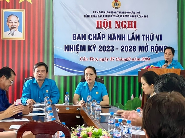 CĐ CÁC KHU CHẾ XUẤT VÀ CÔNG NGHIỆP CẦN THƠ: SƠ KẾT HOẠT ĐỘNG CÔNG ĐOÀN 9 THÁNG, TRIỂN KHAI CHƯƠNG TRÌNH HOẠT ĐỘNG QUÝ 4/2024