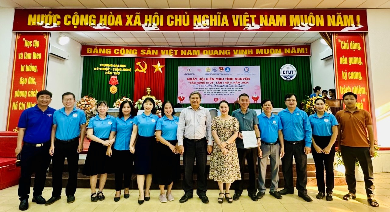 NGÀY HỘI HIẾN MÁU TÌNH NGUYỆN ĐỢT 2 NĂM 2024, TRƯỜNG ĐẠI HỌC KỸ THUẬT - CÔNG NGHỆ CẦN THƠ 