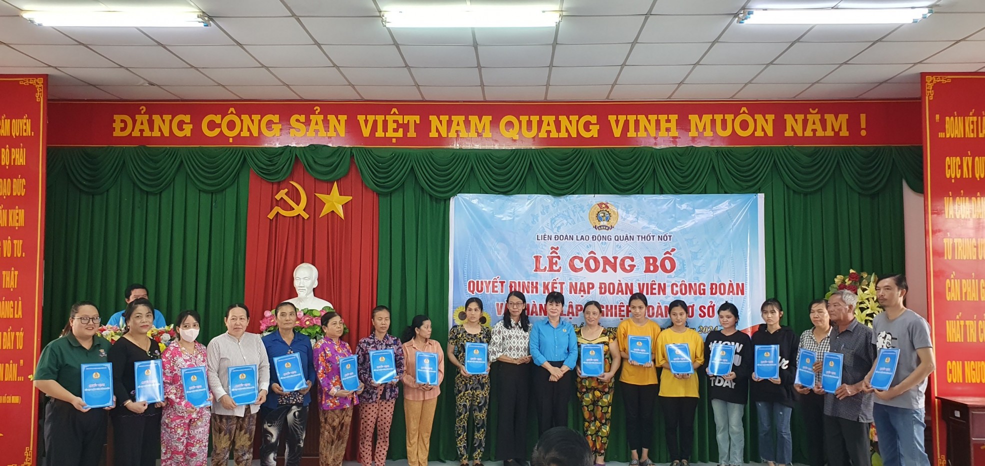 Liên đoàn Lao động quận Thốt Nốt thành lập 04 nghiệp đoàn các tổ hội nghề nghiệp