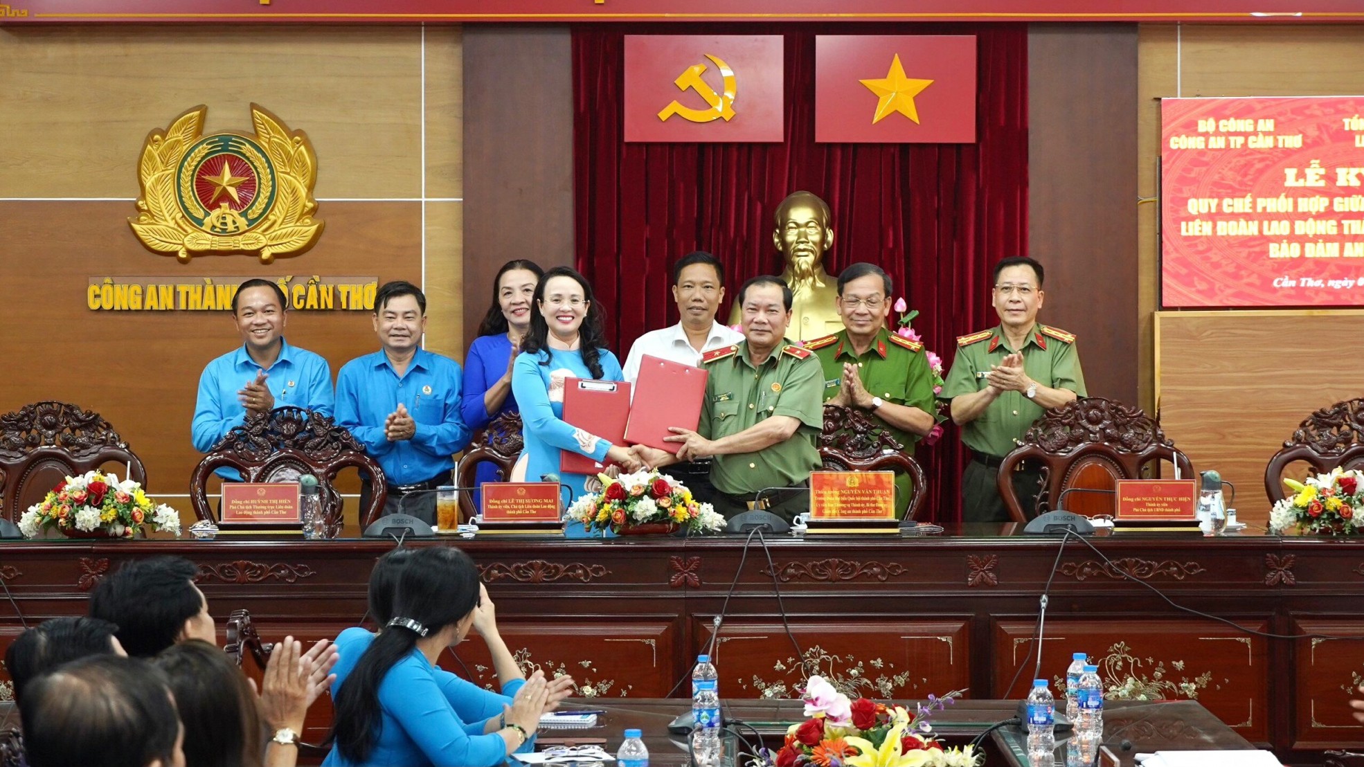 Liên đoàn Lao động thành phố Cần Thơ và Công an thành phố Cần Thơ ký kết Quy chế phối hợp trong công tác bảo đảm an ninh, trật tự