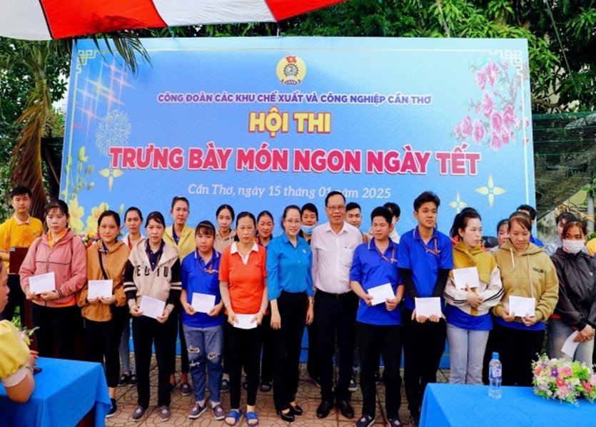 CÔNG ĐOÀN CÁC KHU CHẾ XUẤT VÀ CÔNG NGHIỆP CẦN THƠ: HỘI THI TRƯNG BÀY MÓN NGON NGÀY TẾT NĂM 2025