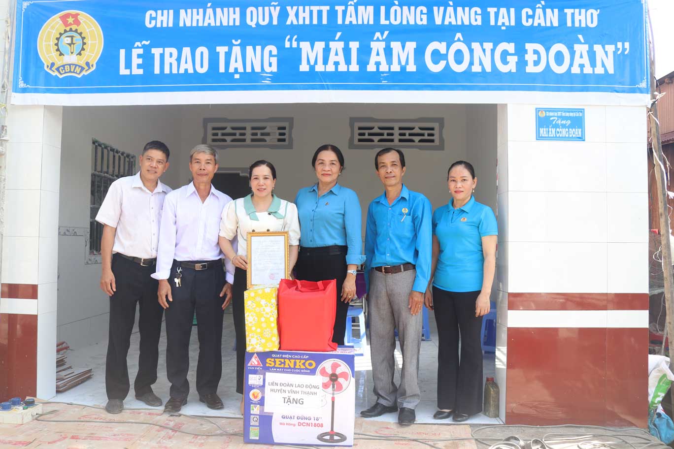 Niềm vui trọn vẹn của đoàn viên Cần Thơ dưới Mái ấm Công đoàn