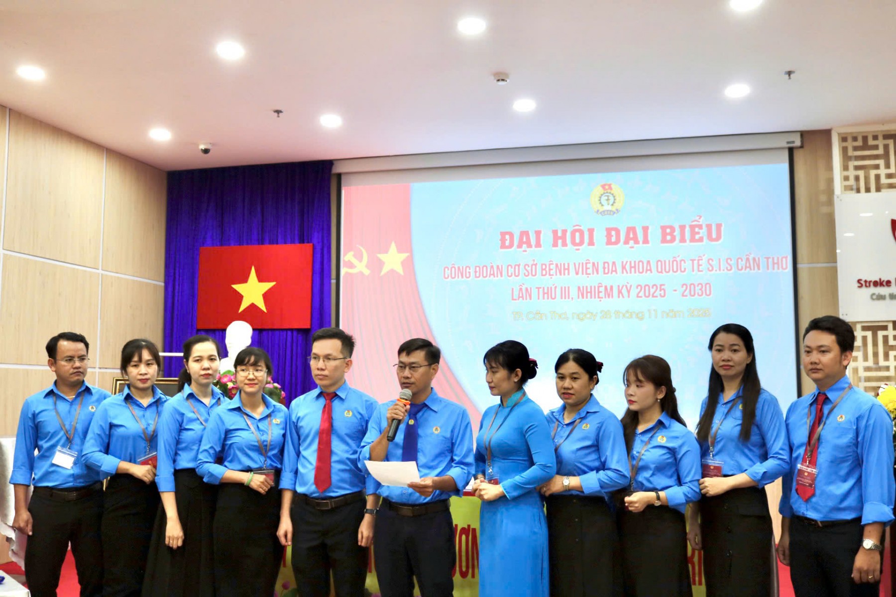 Ông Nguyễn Văn Trung tái đắc cử Chủ tịch Công đoàn Bệnh viện S.I.S Cần Thơ