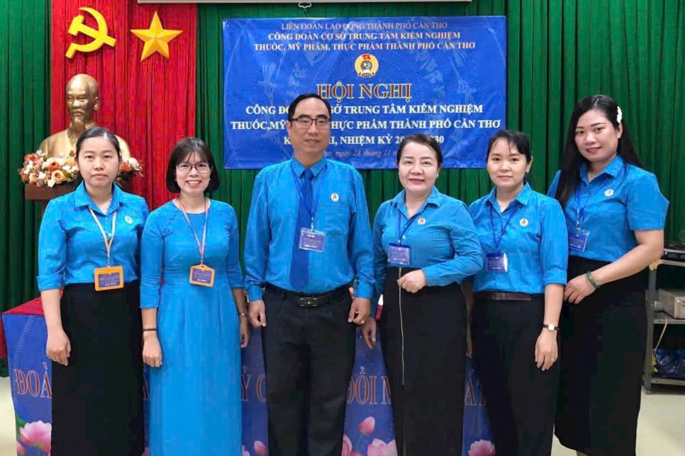 Ông Lâm Hoàng Dũng đắc cử Chủ tịch Công đoàn Trung tâm Kiểm nghiệm Cần Thơ