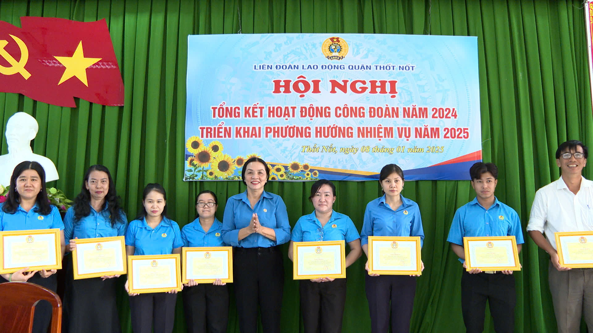 Quận Thốt Nốt tổng kết hoạt động Công đoàn 2024