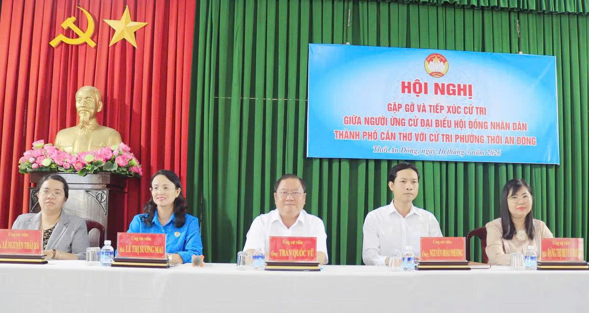 Cần Thơ: Ứng cử viên đại biểu HĐND, đơn vị bầu cử số 3 tiếp xúc cử tri