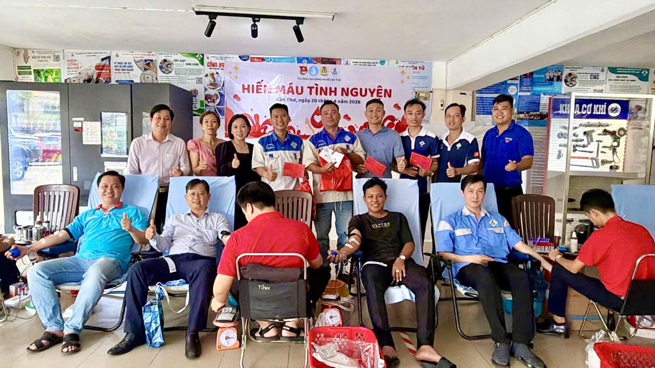 Trường Cao đẳng Nghề Cần Thơ: Lan tỏa nghĩa cử cao đẹp từ Ngày hội Hiến máu tình nguyện 
