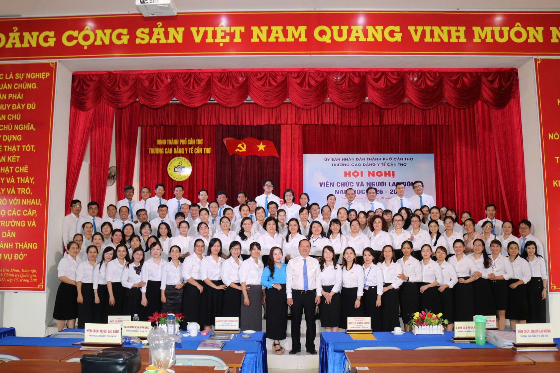 Trường Cao đẳng Y tế Cần Thơ tổ chức thành công Hội nghị Viên chức, người lao động năm học 2026 - 2027 