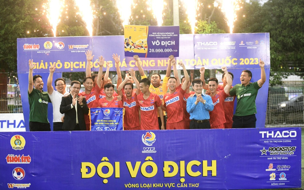 Công đoàn Kiên Giang vô địch Giải bóng đá công nhân toàn quốc khu vực Tây Nam Bộ