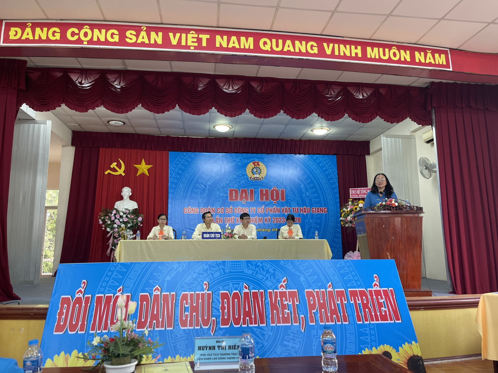 Công đoàn cơ sở Công ty Cổ phần Vật tư Hậu Giang long trọng tổ chức Đại Hội Công đoàn cơ sở lần thứ XVI, nhiệm kỳ 2023- 2028