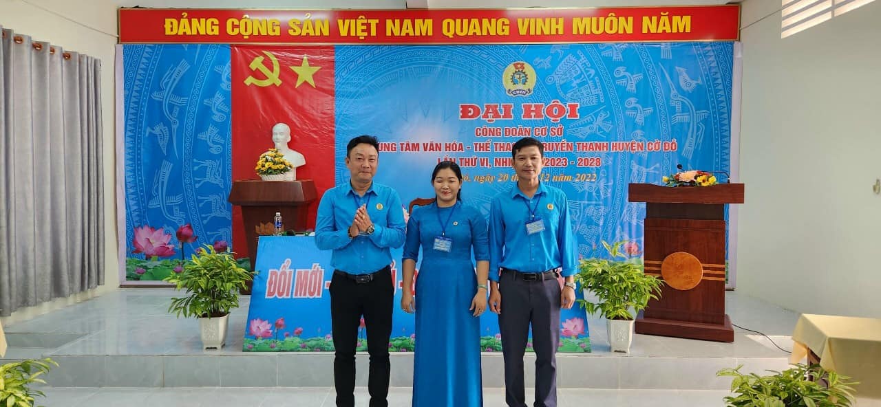 ĐẠI HỘI ĐIỂM CÔNG ĐOÀN CƠ SỞ KHỐI PHÒNG, BAN, NGÀNH, ĐOÀN THỂ HUYỆN CỜ ĐỎ, NHIỆM KỲ 2023 - 2028