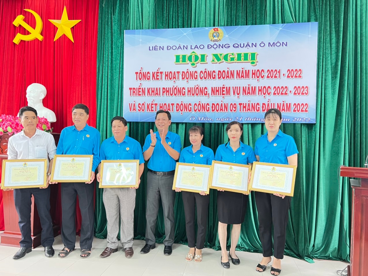  LIÊN ĐOÀN LAO ĐỘNG QUẬN Ô MÔN TỔ CHỨC TỔNG KẾT HOẠT ĐỘNG CÔNG ĐOÀN, NĂM HỌC 2021 – 2022, TRIỂN KHAI NHIỆM VỤ NĂM HỌC 2022 – 2023, SƠ KẾT HOẠT ĐỘNG CÔNG ĐOÀN 9 THÁNG ĐẦU NĂM 2022