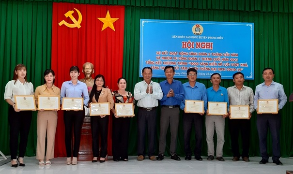 LIÊN ĐOÀN LAO ĐỘNG HUYỆN PHONG ĐIỀN SƠ KẾT 9 THÁNG ĐẦU NĂM VÀ TỔNG KẾT CHƯƠNG TRÌNH “9.000 SÁNG KIẾN”