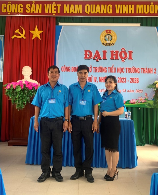 HUYỆN THỚI LAI: ĐẠI HỘI CÔNG ĐOÀN TRƯỜNG TIỂU HỌC TRƯỜNG THÀNH 2, LẦN THỨ IV, NHIỆM KỲ 2023-2028