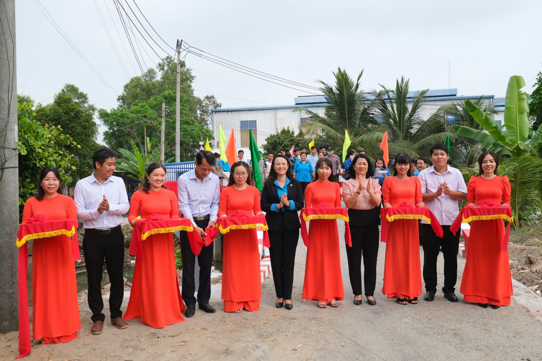 Liên đoàn Lao động quận Thốt Nốt tổ chức khánh thành và gắn biển công trình Cầu Khai Long, Chào mừng Đại hội Công đoàn thành phố Cần Thơ, lần thứ XI, nhiệm kỳ 2023-2028