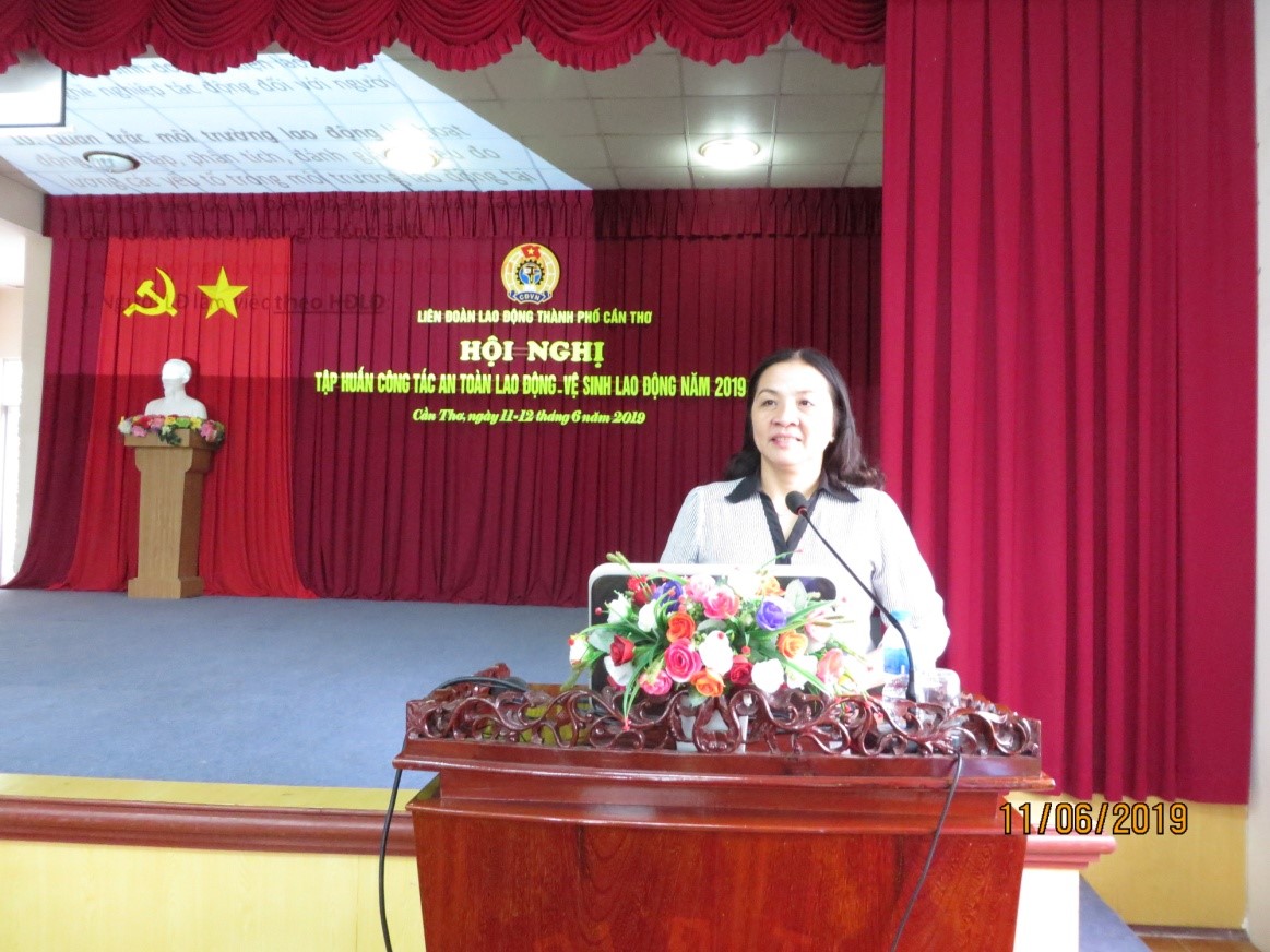 TẬP HUẤN AN TOÀN VỆ SINH LAO ĐỘNG CHO CÁN BỘ CÔNG ĐOÀN