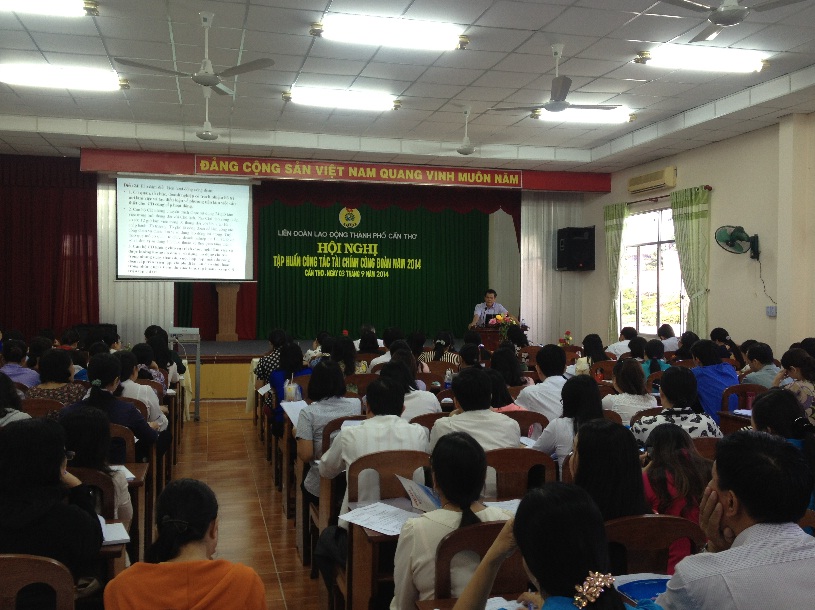 Bồi dưỡng tập huấn nghiệp vụ Tài chính – Kế toán Công đoàn năm 2014