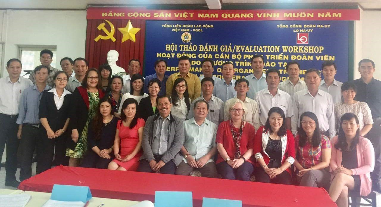 HỘI THẢO ĐÁNH GIÁ HOẠT ĐỘNG CỦA CÁN BỘ VỀ CÔNG TÁC PHÁT TRIỂN ĐOÀN VIÊN (DO CHƯƠNG TRÌNH HỢP TÁC GIỮA TỔNG LIÊN ĐOÀN VÀ LO/ NA UY ĐÀO TẠO)
