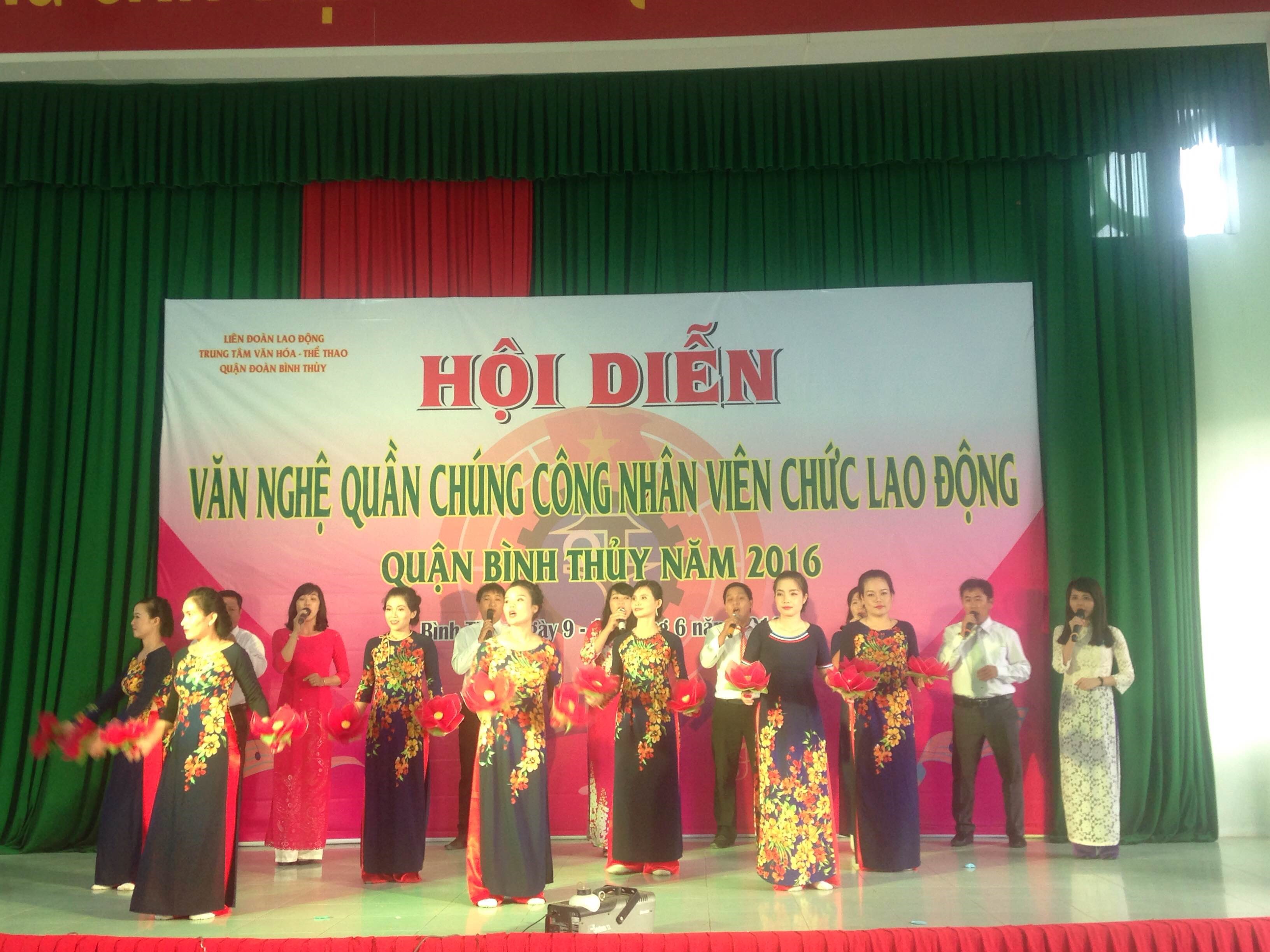 HỘI DIỄN VĂN NGHỆ QUẦN CHÚNG CNVCLĐ QUẬN BÌNH THỦY NĂM 2016