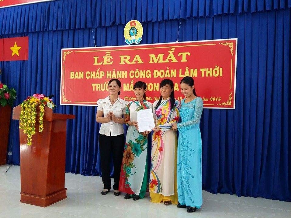  LỄ RA MẮT CĐCS TRƯỜNG MẦM NON HOẠ MI TRỰC THUỘC CÔNG ĐOÀN GD&ĐT BÌNH THUỶ