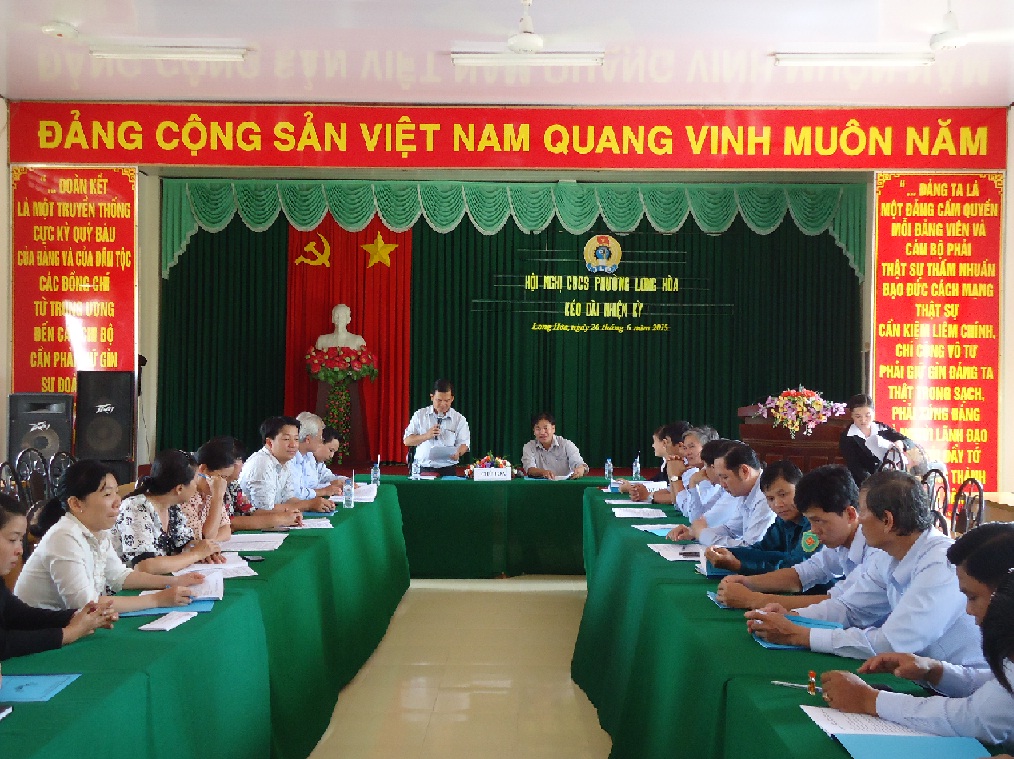 HỘI NGHỊ CÔNG ĐOÀN CƠ SỞ PHƯỜNG LONG HÒA KÉO DÀI NHIỆM KỲ 