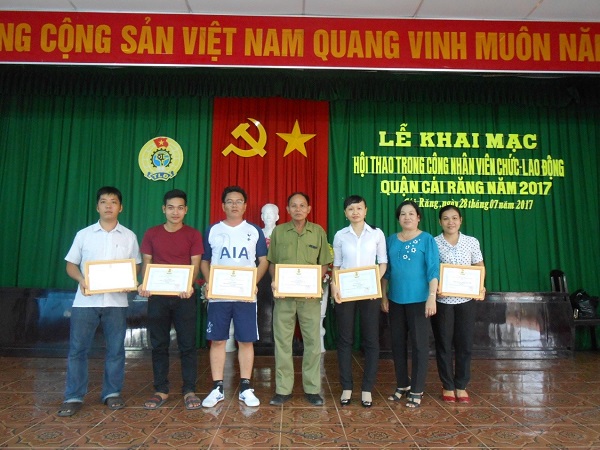 KHAI MẠC HỘI THAO CNVCLĐ QUẬN CÁI RĂNG NĂM 2017