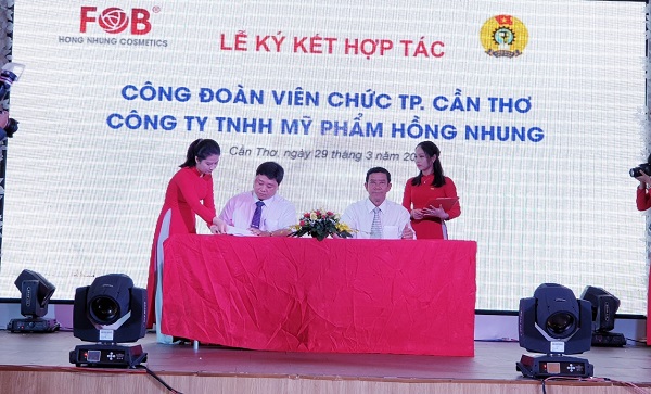 CÔNG ĐOÀN VIÊN CHỨC TP.CẦN THƠ - CTY TNHH MỸ PHẨM HỒNG NHUNG (FOB) TỔ CHỨC HỘI THẢO “ĐẸP & SỨC KHỎE PHỤ NỮ”