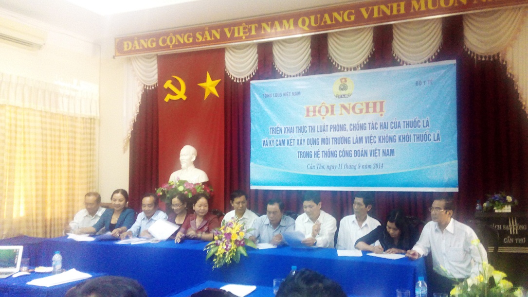 Tổng Liên đoàn Lao động Việt Nam Triển khai thực thi Luật Phòng, chống tác hại của thuốc lá