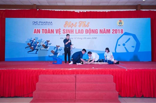 CÔNG ĐOÀN CƠ SỞ CÔNG TY CỔ PHẦN DƯỢC HẬU GIANG TỔ CHỨC HỘI THI “AN TOÀN, VỆ SINH LAO ĐỘNG NĂM 2018”