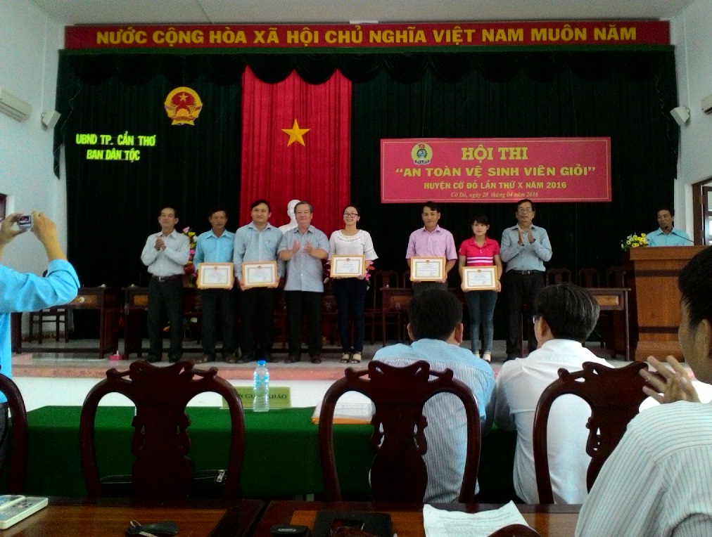 HỘI THI “AN TOÀN VỆ SINH VIÊN GIỎI” HUYỆN CỜ ĐỎ LẦN THỨ X NĂM 2016