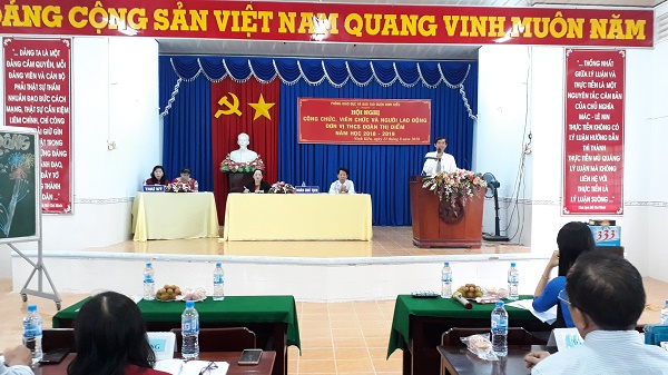 CÔNG ĐOÀN CƠ SỞ TRƯỜNG TRUNG HỌC CƠ SỞ ĐOÀN THỊ ĐIỂM TỔ CHỨC HỘI NGHỊ CÁN BỘ, CÔNG CHỨC, VIÊN CHỨC NĂM HỌC 2018 – 2019