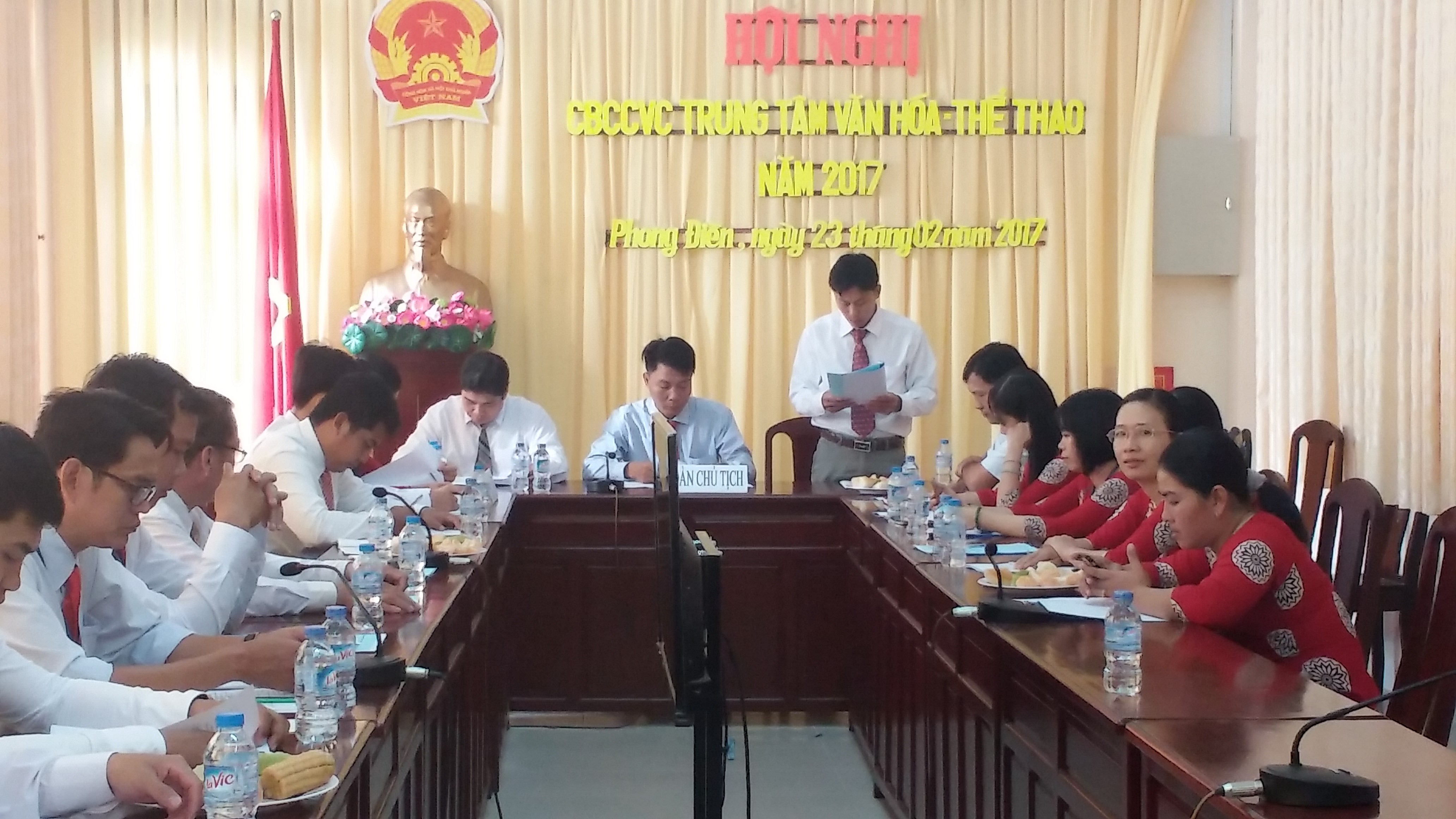 CÔNG ĐOÀN CƠ SỞ TRUNG TÂM VĂN HÓA – THỂ THAO H. PHONG ĐIỀN TỔ CHỨC HỘI NGHỊ CÁN BỘ CÔNG CHỨC NĂM 2017