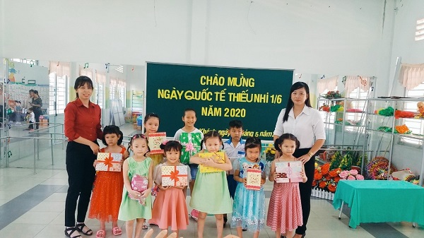 CÔNG ĐOÀN CƠ SỞ TRƯỜNG MẦM NON MỸ KHÁNH CHÀO MỪNG NGÀY QUỐC TẾ THIẾU NHI 01/6/2020