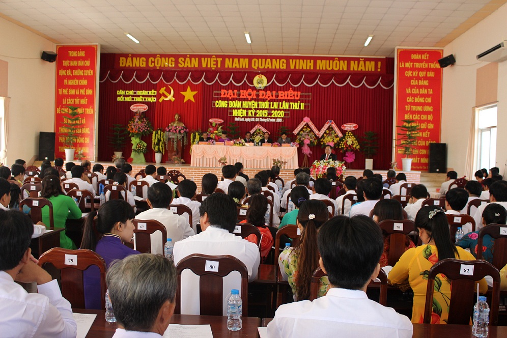 Đại hội Công đoàn huyện Thới Lai lần thứ II, nhiệm kỳ 2015 – 2020