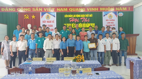 LIÊN ĐOÀN LAO ĐỘNG THỐT NỐT TỔ CHỨC HỘI THI AN TOÀN VỆ SINH VIÊN GIỎI LẦN THỨ XII NĂM 2020