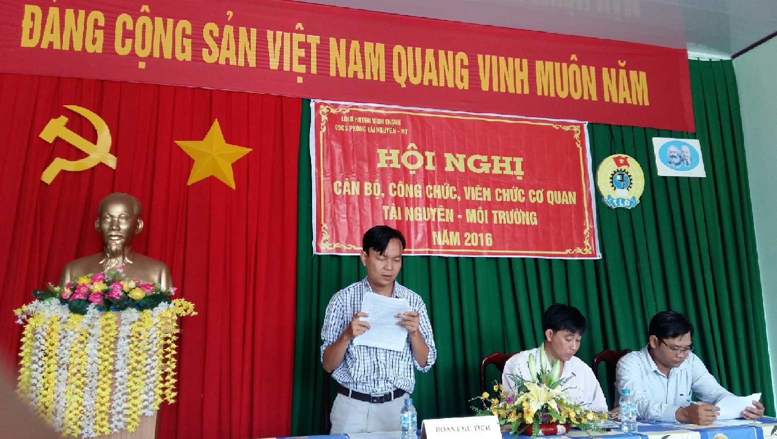 CĐCS PHÒNG TÀI NGUYÊN MÔI TRƯỜNG TỔ CHỨC HỘI NGHỊ CÁN BỘ CÔNG CHỨC NĂM 2016