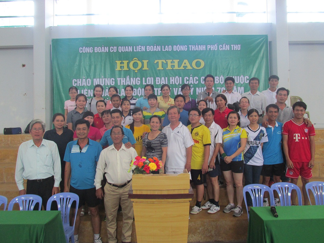  HỘI THAO CBCC CƠ QUAN LIÊN ĐOÀN LAO ĐỘNG THÀNH PHỐ CẦN THƠ CHÀO MỪNG THÀNH CÔNG ĐẠI HỘI ĐẢNG VIÊN CÁC CHI BỘ,  NGÀY THÀNH LẬP QUÂN ĐỘI NHÂN DÂN VIỆT NAM & NGÀY HỘI QUÔC PHÒNG TOÀN DÂN 22/12